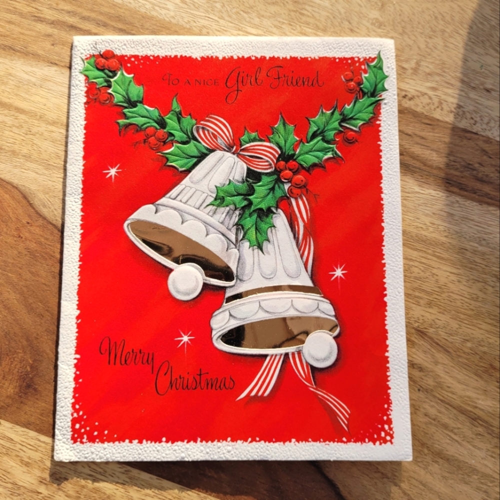 Vintage 1950s-1960s Christmas greeting card
